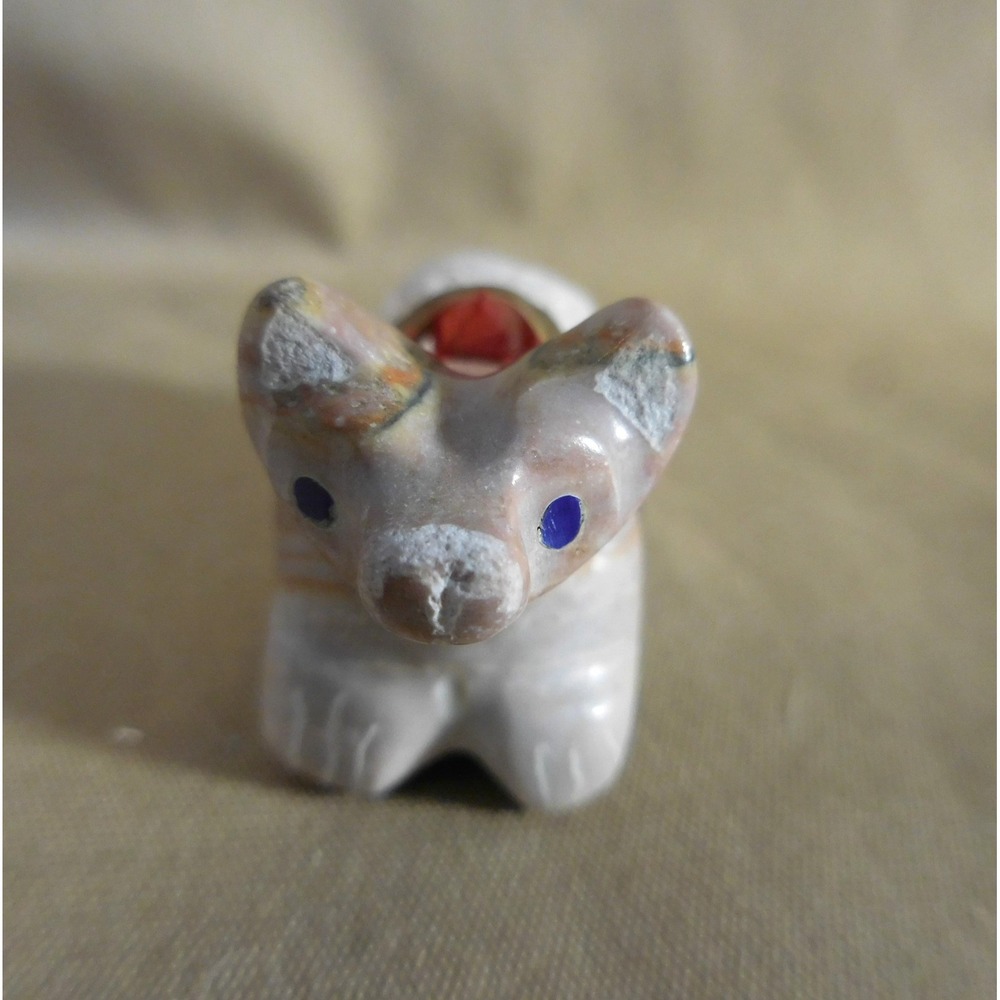 Zuni Native American Pueblo Indian Wolf Fetish Carving E. W. 1999 988wfe